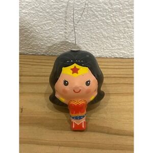 Official DC Comics WONDER WOMAN Decoupage Christmas Ornaments Shatterproof